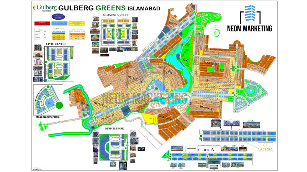 Gulberg Green Map