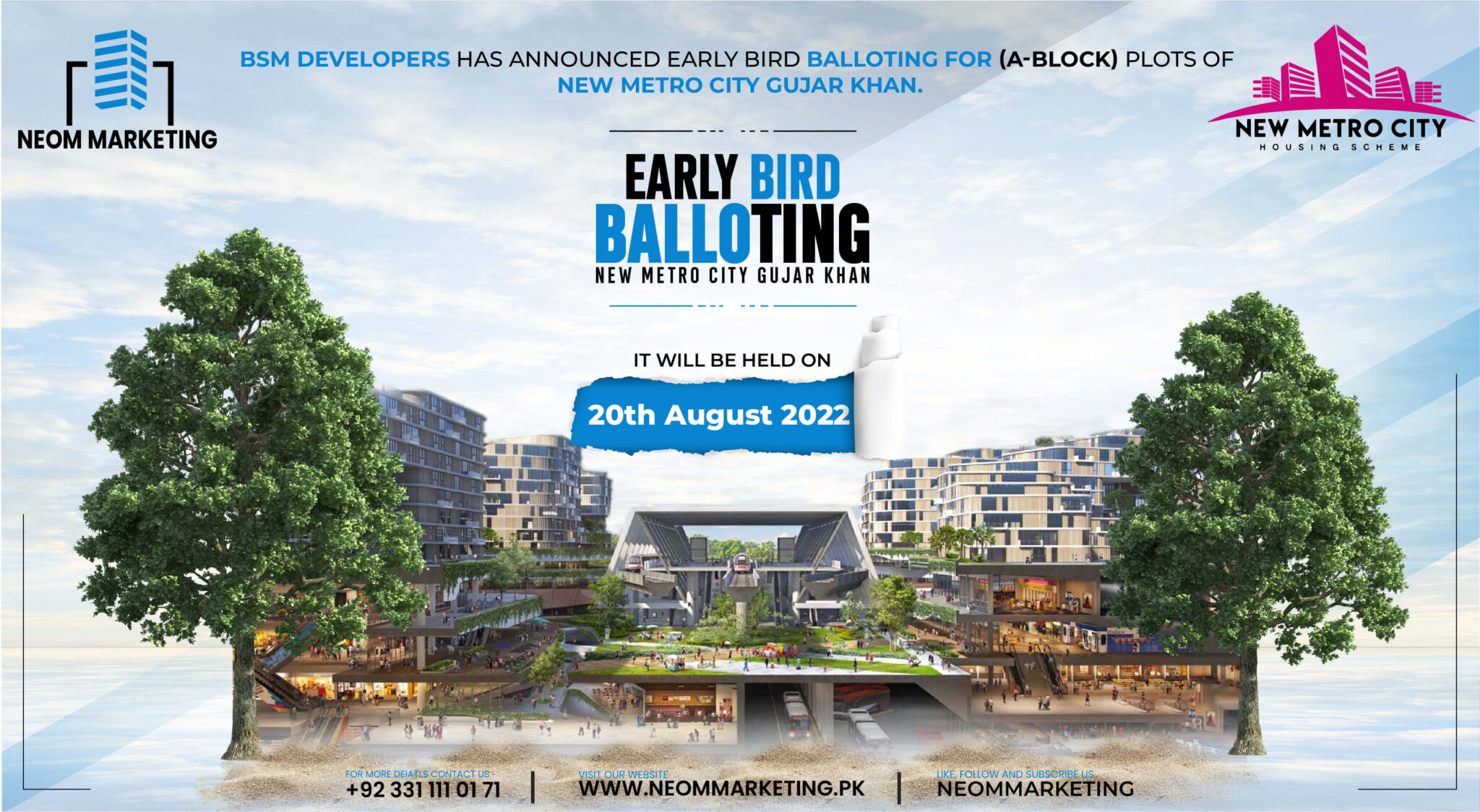 You are currently viewing New Metro City Gujar Khan City Early Bird Balloting