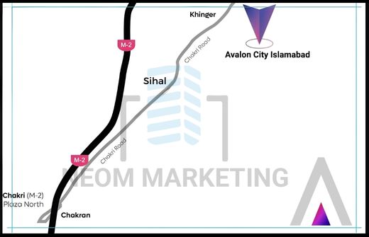 Avalon City Islamabad Location